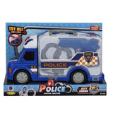 Police car with equipment, sound &amp; light 34 cm