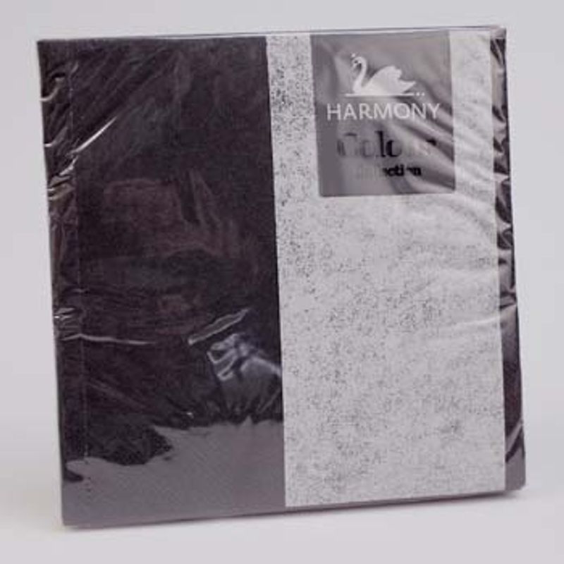 Napkins 20pk | 3-layer quality | Black | Harmony Collection