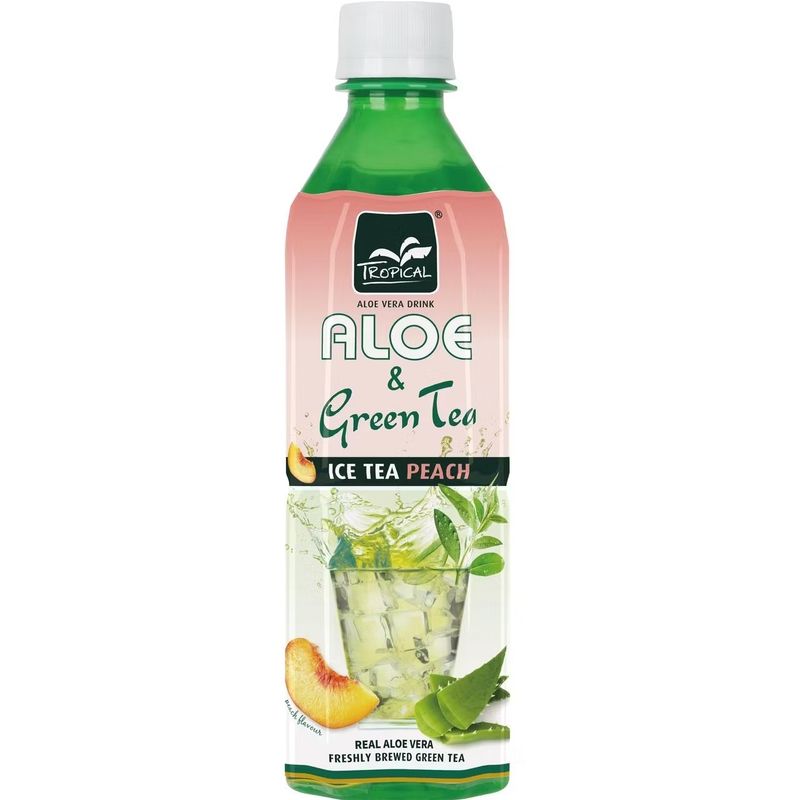 Tropical Aloe &amp; Green Tea Ice Tea Peach 500 ml