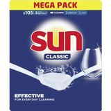 Sun Classic Dishwashing Tablets 105pcs