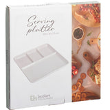 Snackfat i Porselen 25cm | Siaki | Elegant Serveringsfat Hvit
