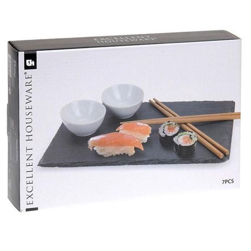 Sushi set Slate 7 pieces | Excellent Houseware