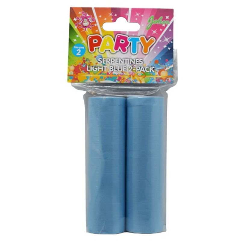 Streamers light blue 2pk