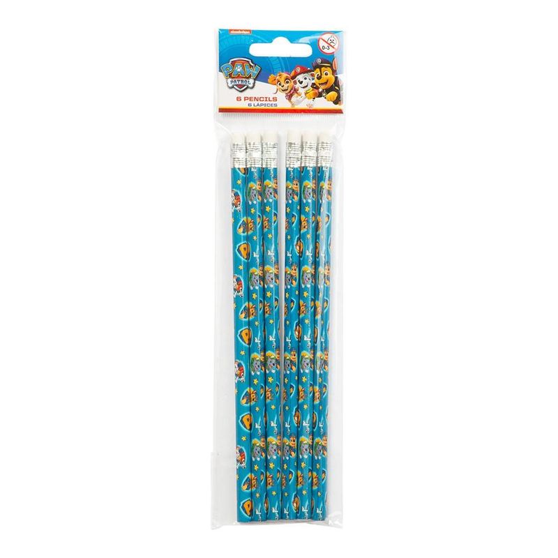 Paw Patrol Pencils 6pk