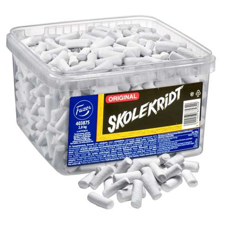 Fazer School Chalk 2kg Large Pack
