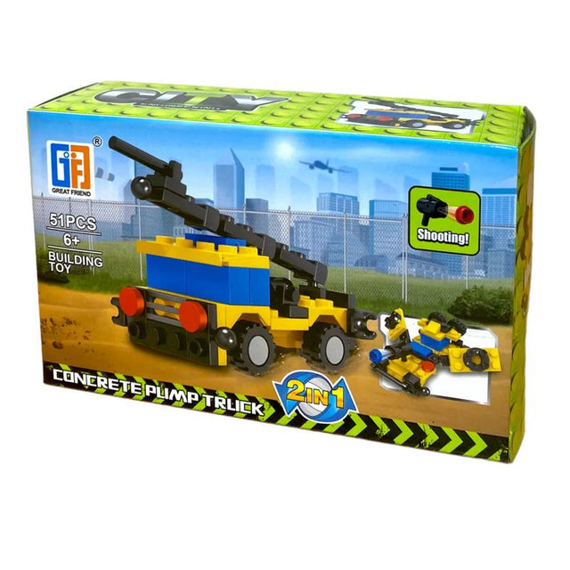 Byggesett betongbil 2i1