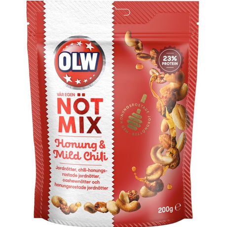 OLW Nut Mix Honey &amp; Chili 200g | Sweet, salty and spicy nut mix