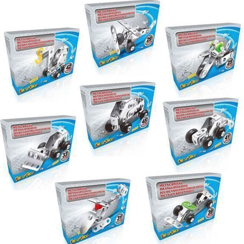 Mini Construction Set Metal | 8 different | Eddy Toys