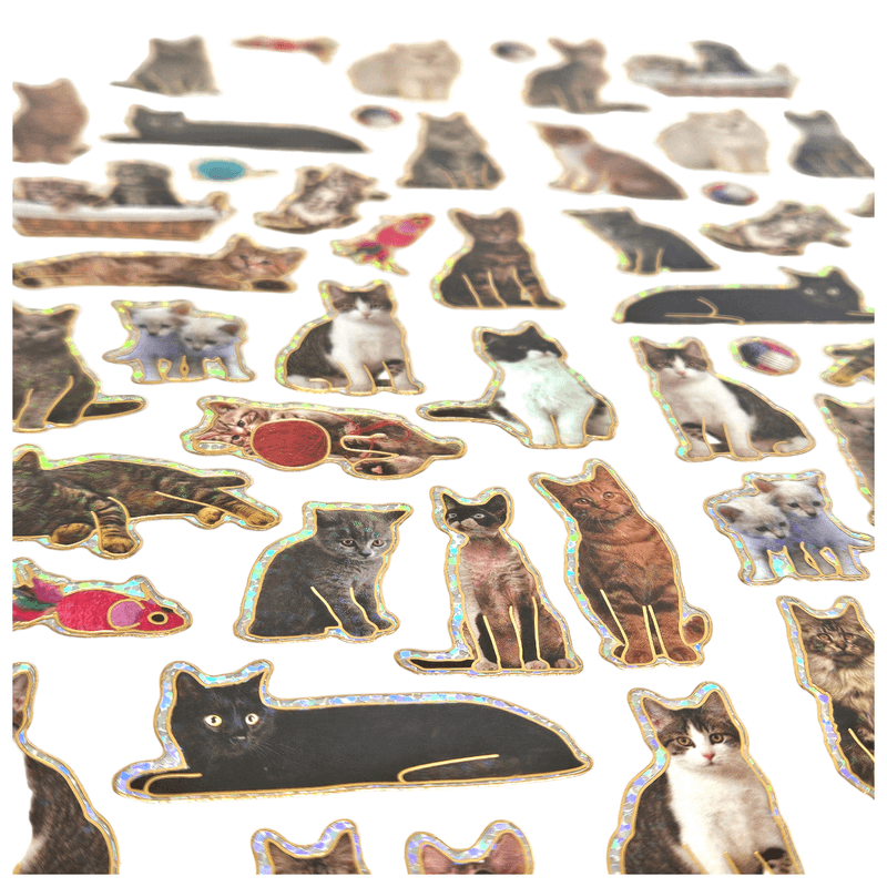Stickers Cats Shiny 70pcs