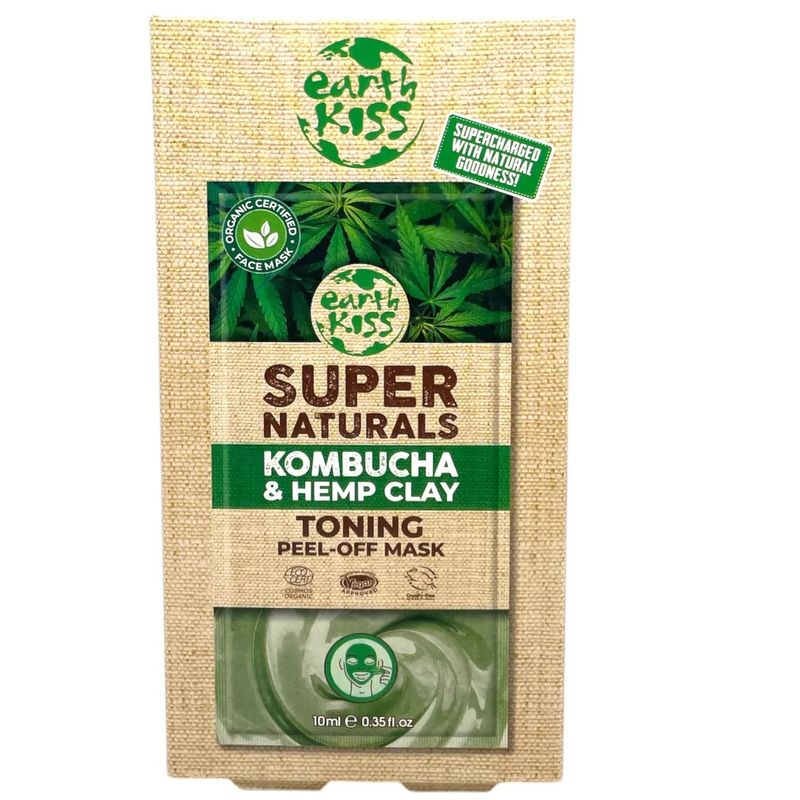 Earth Kiss Toning Peel - Off Mask with Kombucha and Hemp 12pk