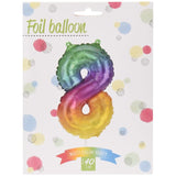 Number balloons Foil Multi-coloured 40cm