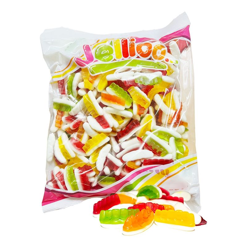 Jellioo Teeth Fruit Flavor Jelly/Foam Large Pack 1000g