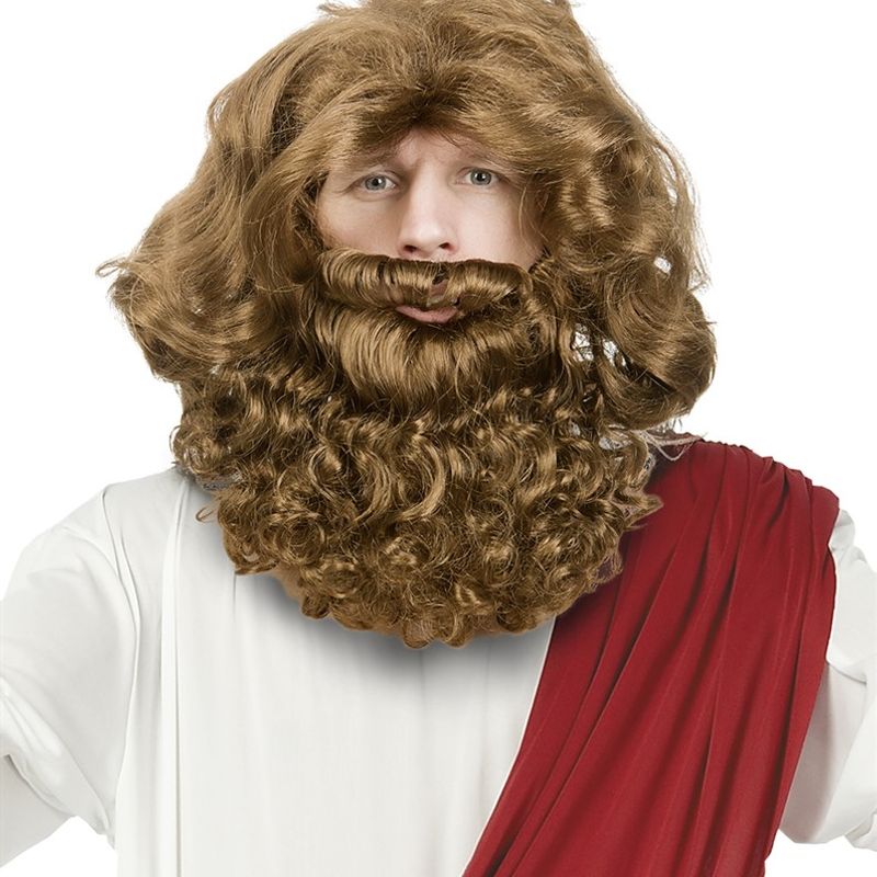 Jesus parykk med skjegg