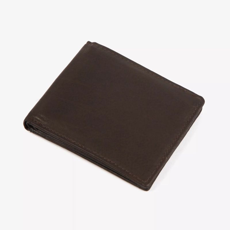 Wallet leather brown small