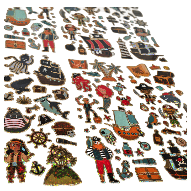 Stickers Pirate Shiny 100pcs