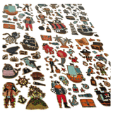 Stickers Pirate Shiny 100pcs