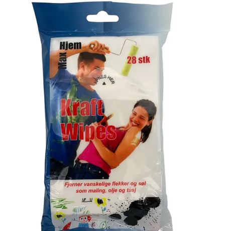 Kraft Wipes 28 pcs | Strong Cleaning Cloths | Max Home