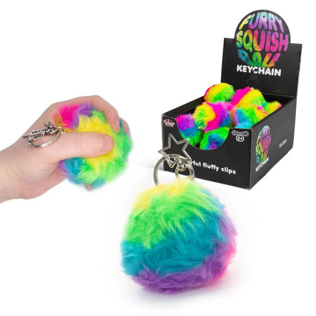 Scrunchems Fluffy Squish Ball nøkkelring | Tobar