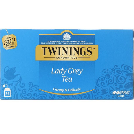 Twinings Lady Gray Tea 25 bags | Black tea with citrus and cornflower
