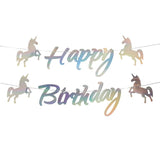 Unicorn Garland Happy Birthday
