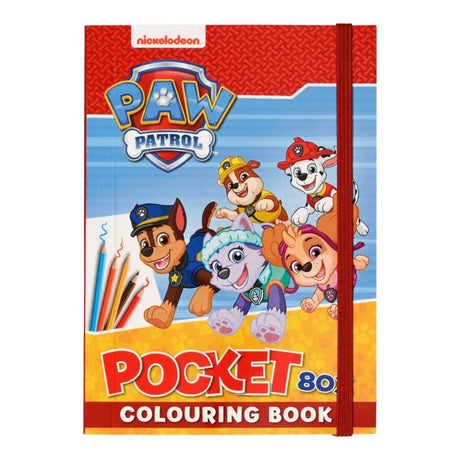 Paw Patrol pocket fargeleggingsbok 80 sider | 4 ass