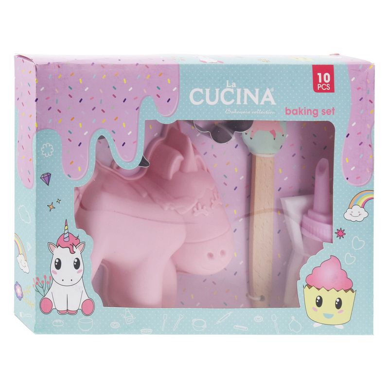 La Cucina Bakesett for Barn | 10 deler | Enhjørningmotiv