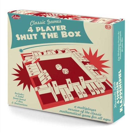 Shut The Box for 4 spillere