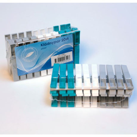 Klesklyper Plast 20stk