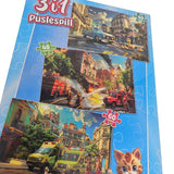 Puzzle 3in1 for children | Police Fire Department Ambulance | 40 - 60 pieces