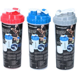 Dunlop Shaker Drinking Bottle 550ml | With 3 compartments and mixing ball