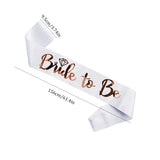 Bride to be ordensbånd - Hvit & rosegull