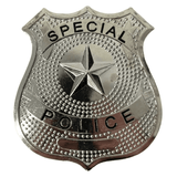 Police Badge with Pin | Metal | Costume Accessory