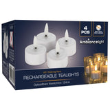 Oppladbare telys med LED 4stk (uten lader)