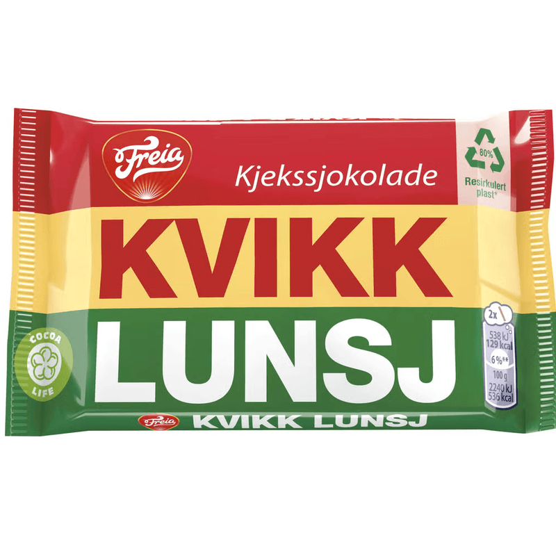 Freia Kvikk Lunsj 4pk 188g | Datodeal