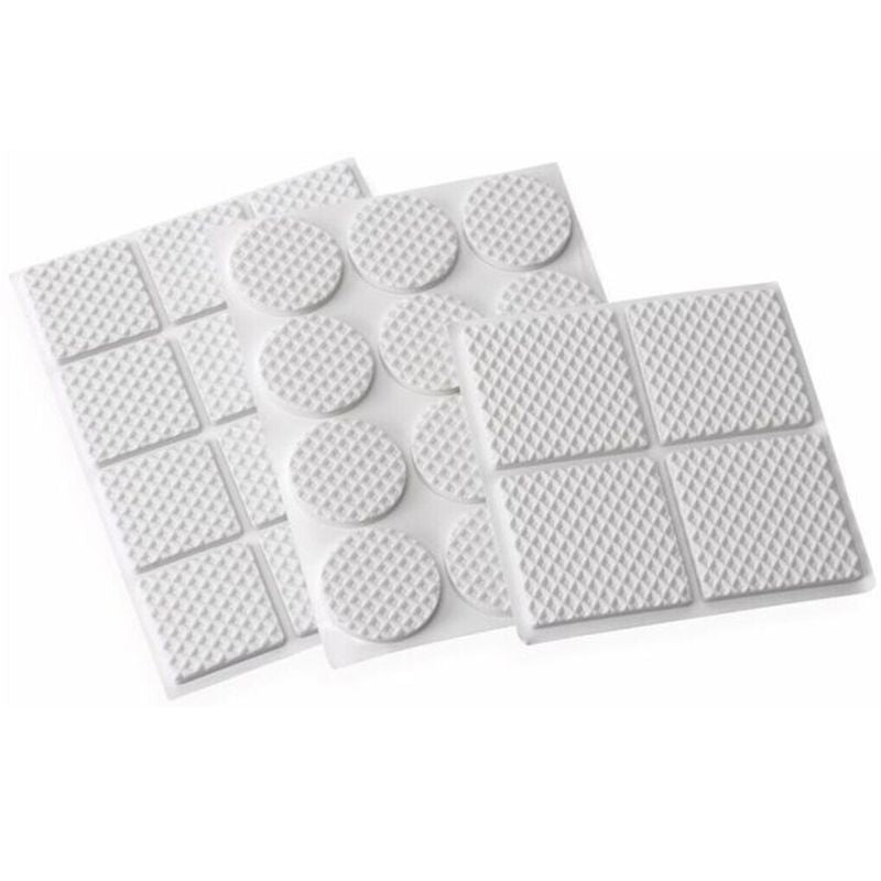 Kinzo Furniture Knobs Rubber 28 pk | White | Floor protection
