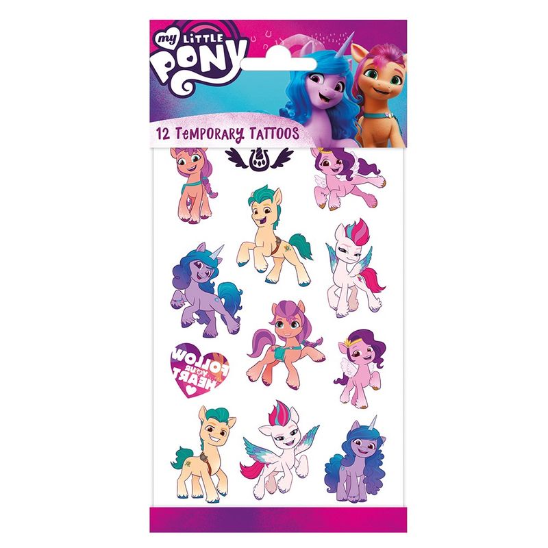 My Little Pony - 12 pcs Temporary Tattoos