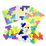 Rainbow Tetris Puzzle 64 pieces