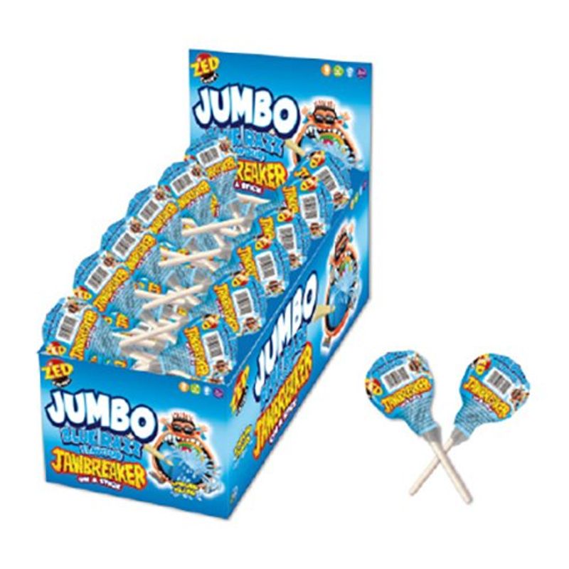 Jumbo Jawbreaker Lollipop - Blue Rasberry