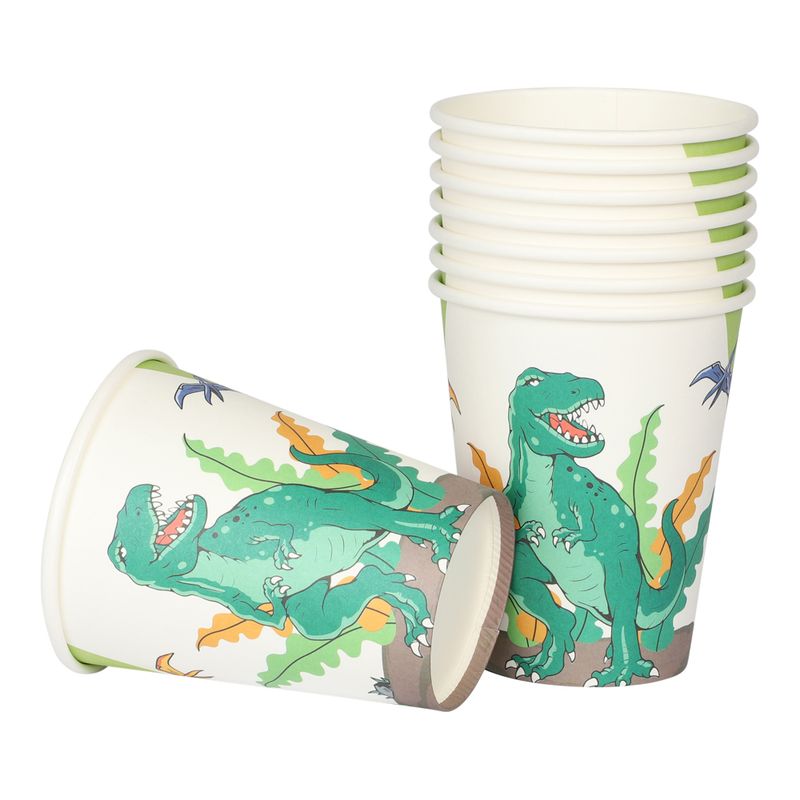 Table Setting Cardboard Dinosaurs | Cup, Plate, Napkin