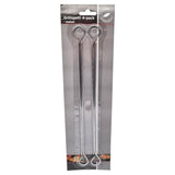 Metal skewers 4pk 28cm