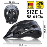Dunlop Sykkelhjelm med lys 55 - 61cm