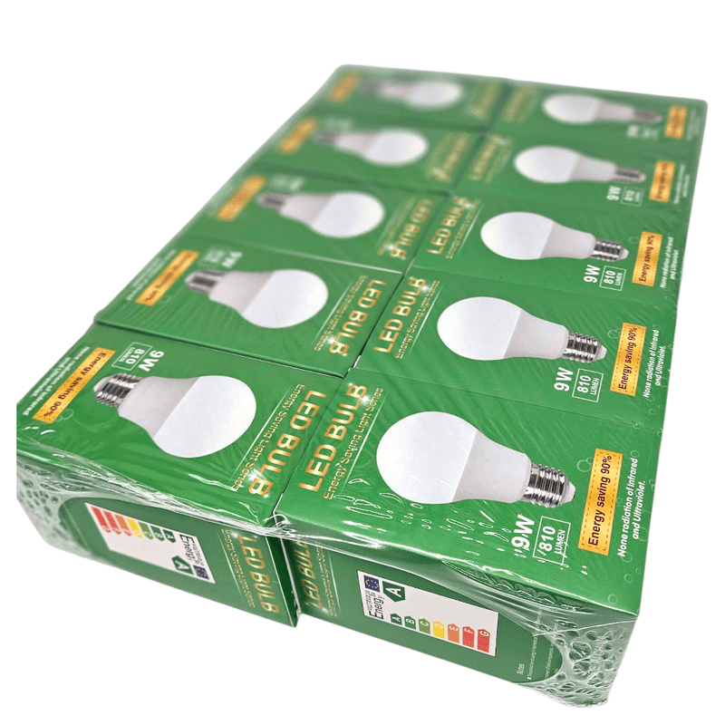 LED Light Bulbs 9W 810lm E27 | 10pk Bulk Pack | Energy Efficient Energy Saving Bulbs
