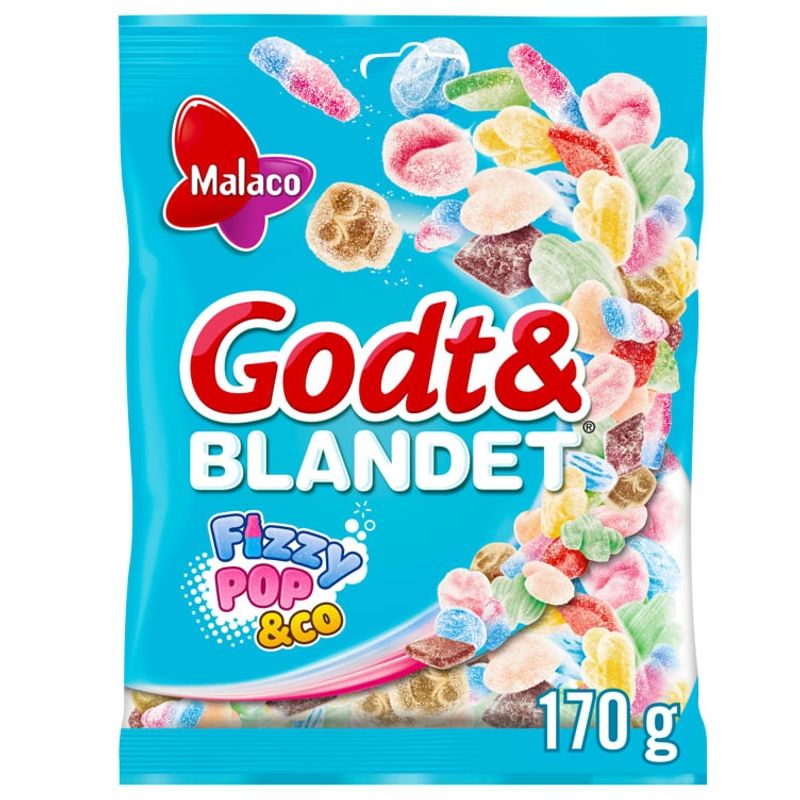 Good&amp;Mixed Fizzypop&amp;Co 170g | Sour foam candy with fruit flavor