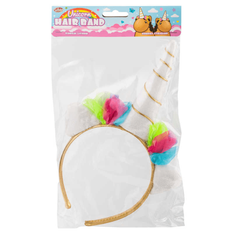 Unicorn Headband | Flower Wreath and Gold Horn | 32 cm