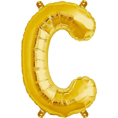 Tinka Foil Letter Balloons 41 cm Gold A To Z