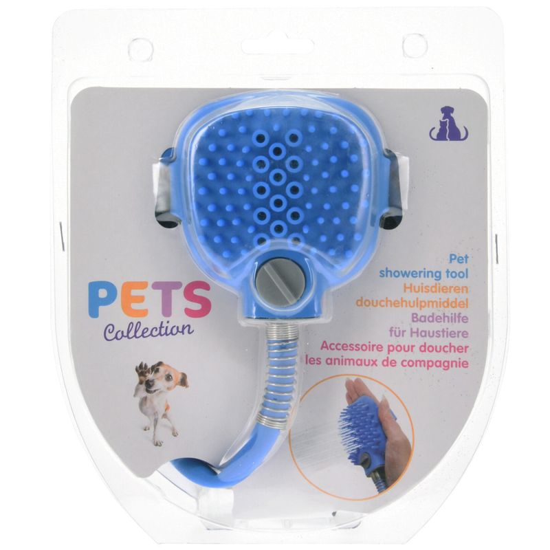 Shower hose with brush for dog 240cm