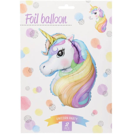 Unicorn Foil Balloon 2pk