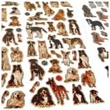 Stickers Dogs Shiny 70pcs