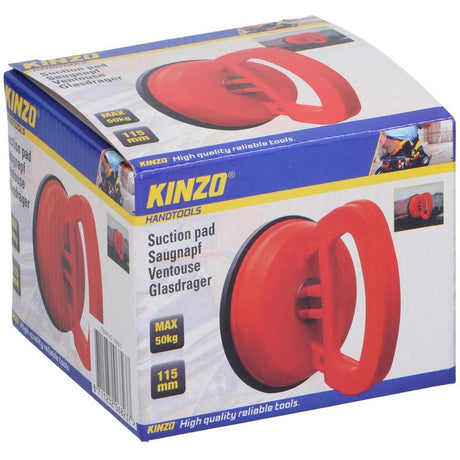 Kinzo Suction Cup 50 kg | Red PVC 115 mm